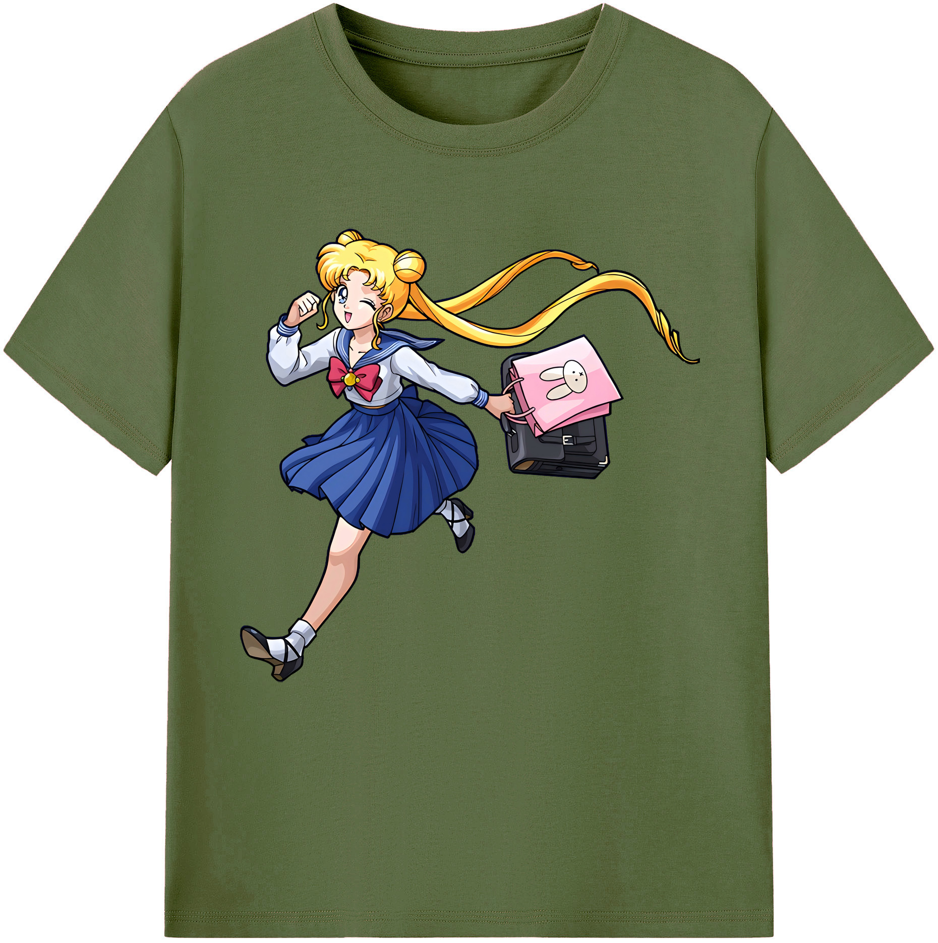 （画像用） 美少女戦士セーラームーン 愛野 美奈子 あいの みなこ Sailor Moon Aino Minako 綿100％半袖Tシャツ（フロントプリント）